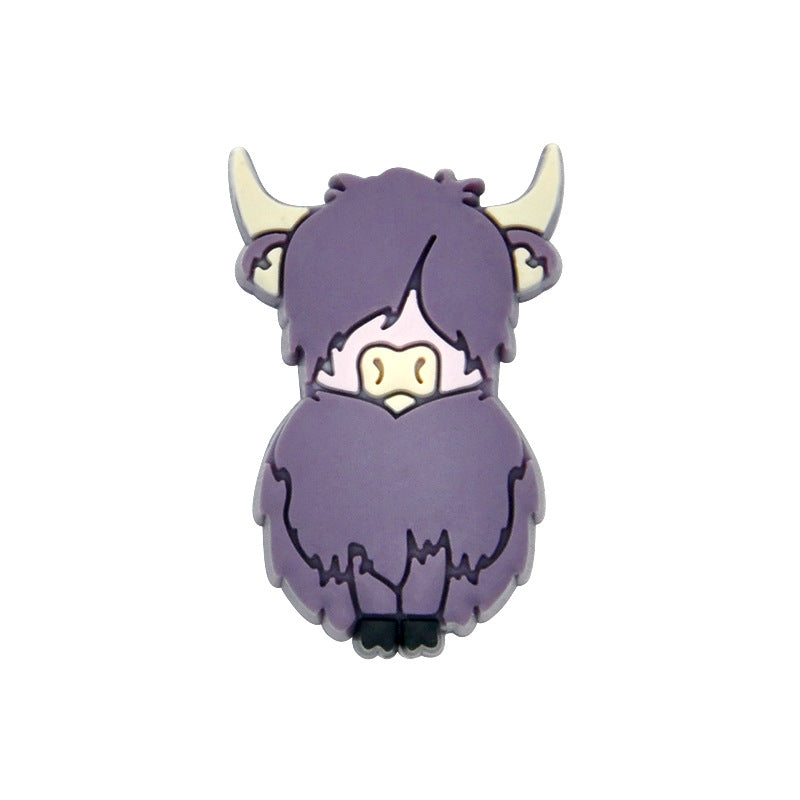 Wholesale 200PCS Baby Molar Cow Shaped Silicone Beads